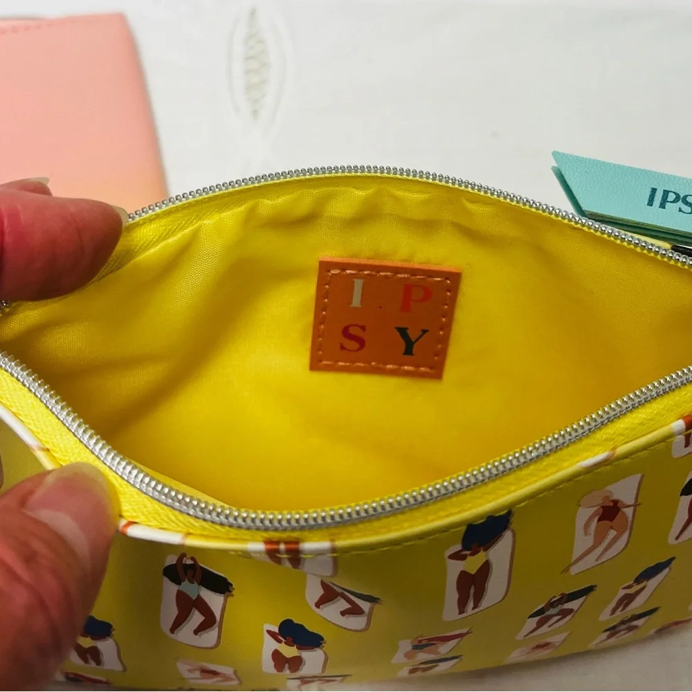Ipsy Glamor Makeup Bags ONLY Lot of 3 Cosmetic Travel Size Pouch Packable NWOT